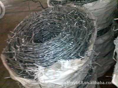 【hot sell galvanized barbed wire】价格,厂家,图片,金属绳、缆,饶阳县协盟金属丝网制品有限公司